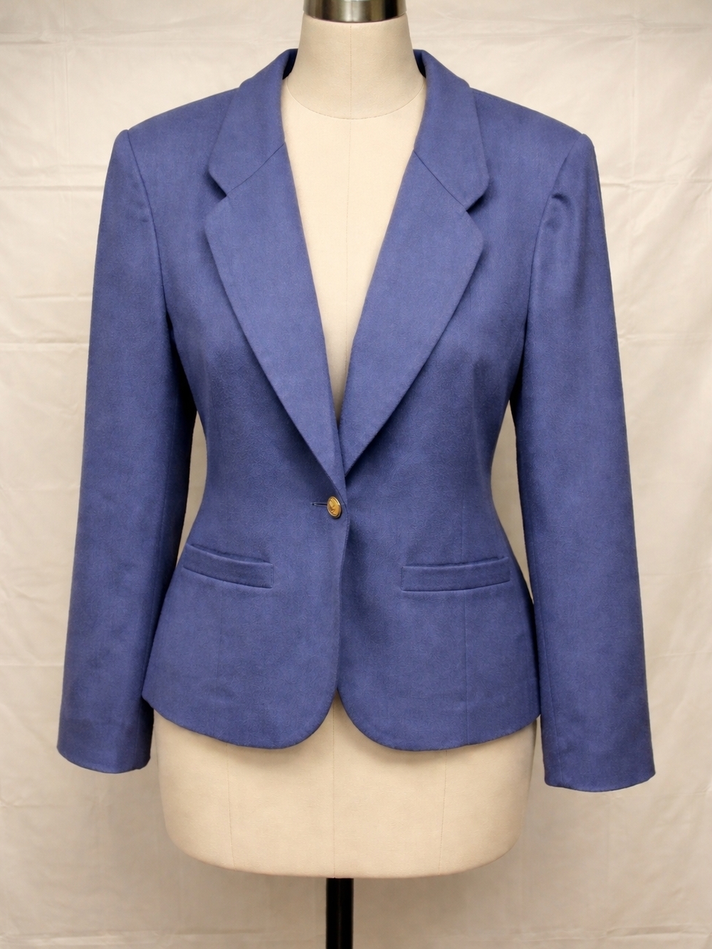 Vintage Pendleton Wool Blazer 22W Blue USA Made Virgin Wool Jacket